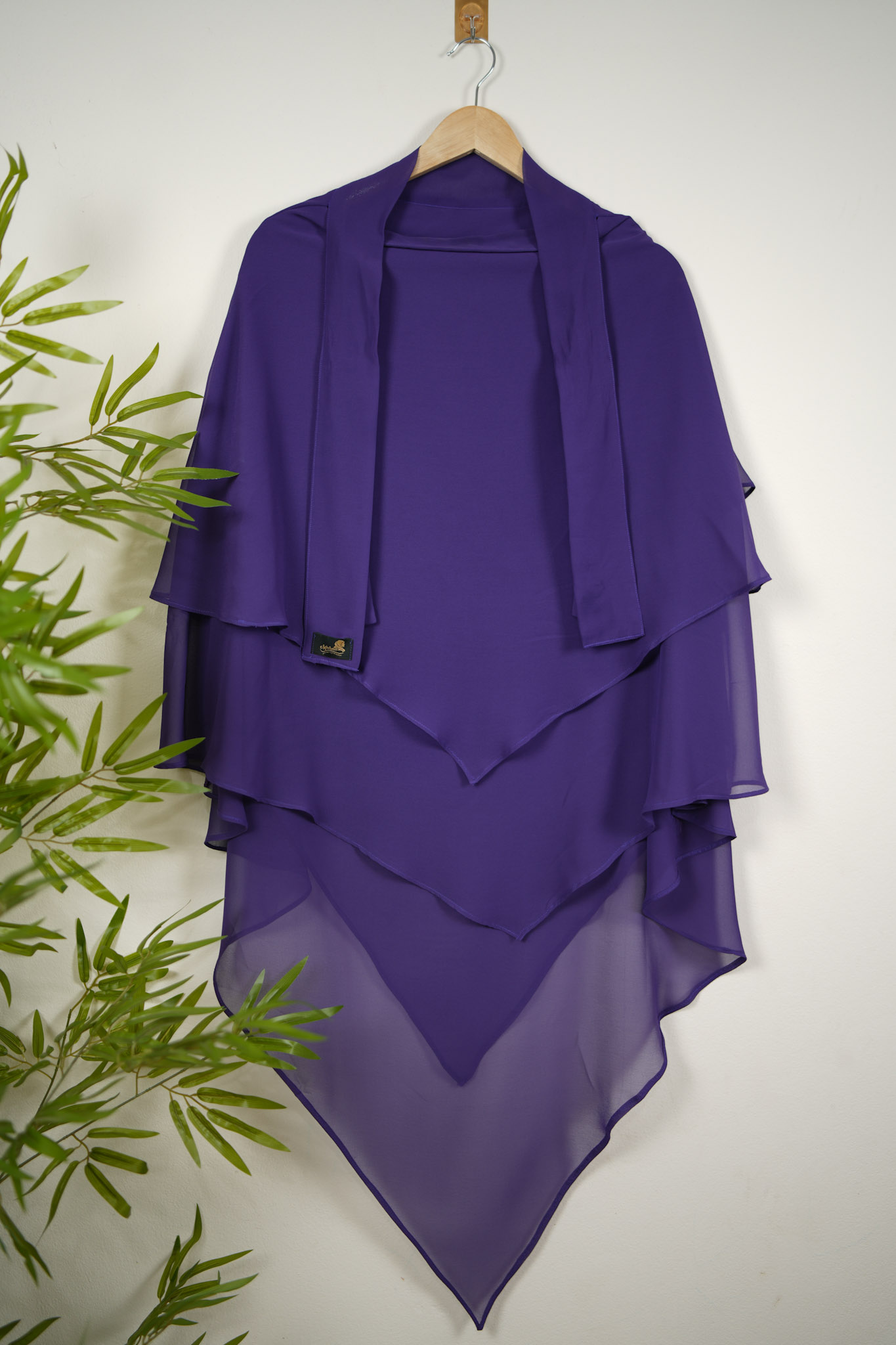 THREE LAYER READY HIJAB DEEP PURPLE