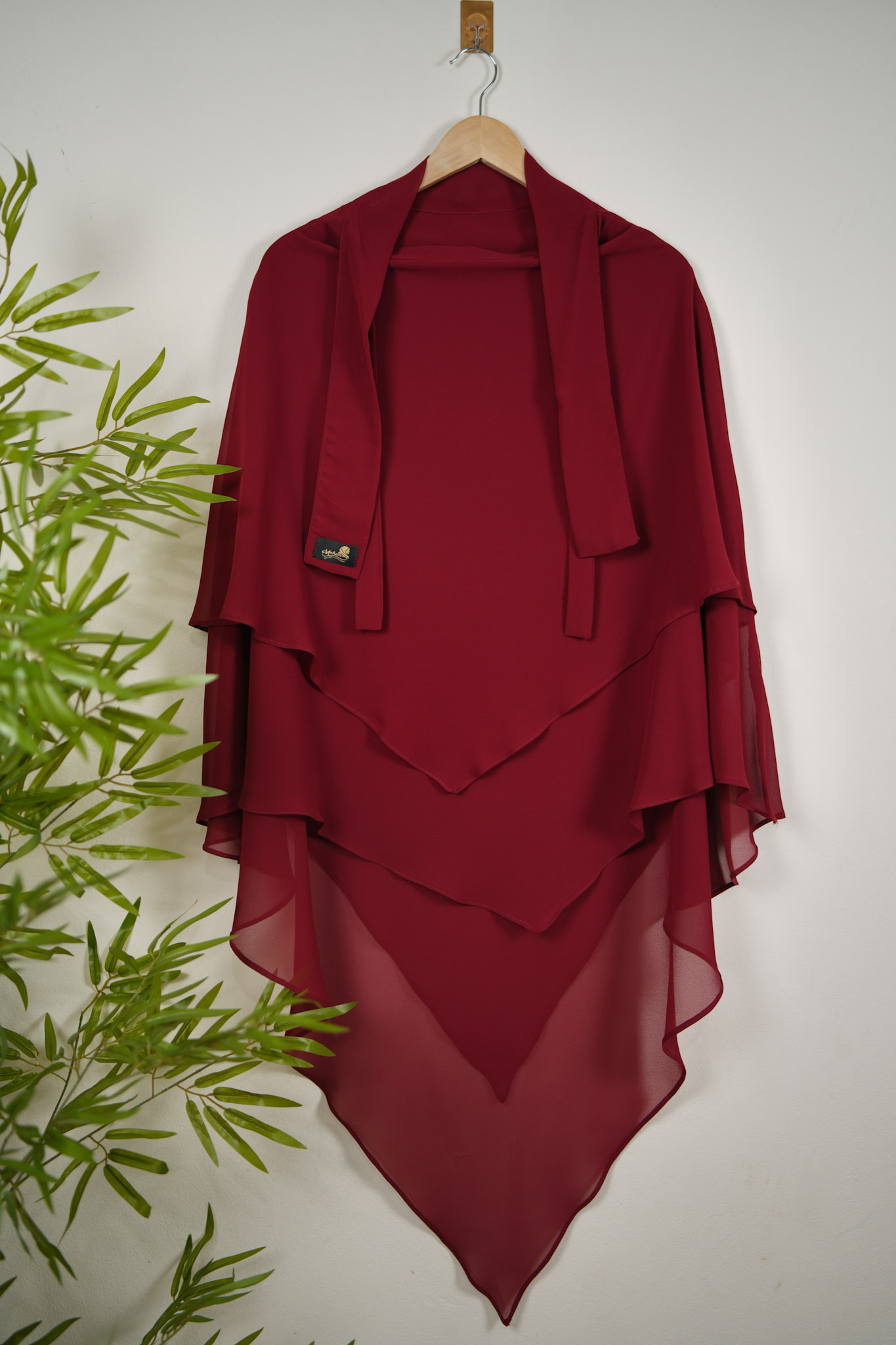 THREE LAYER READY HIJAB DEEP MAROON